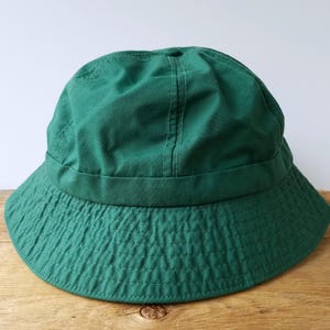 Gorro tipo pescador vintage de los 80 de Columbia Sportswear Gore-Tex, fabricado en EE. UU. / Verde, impermeable, grande / Equipo para actividades al aire libre, senderismo y pesca, estilo retro Gore-Tex.