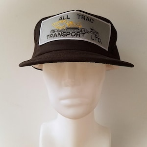 Vintage 80er Jahre ALL TRAC TRANSPORT Ltd. Trucker Hat - Vollschaum Snapback Big Truck Patch Baseballkappe Trucking Hauling Watson Wear Retro Ballcap