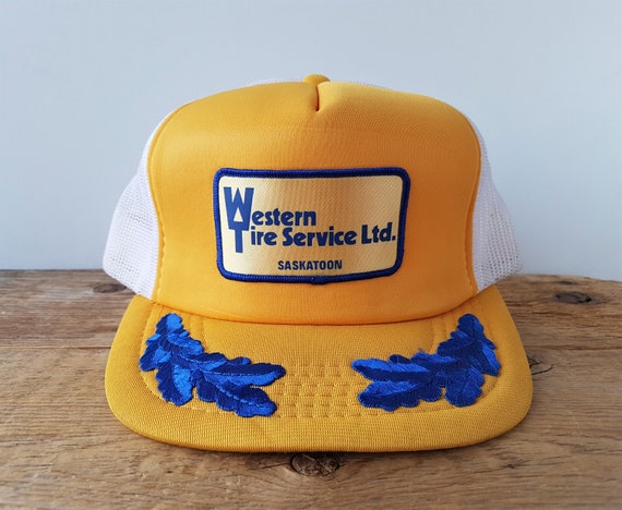 WESTERN TIRE SERVICE Ltd. Vintage 80s Trucker Hat Saskatoon  display picture 2