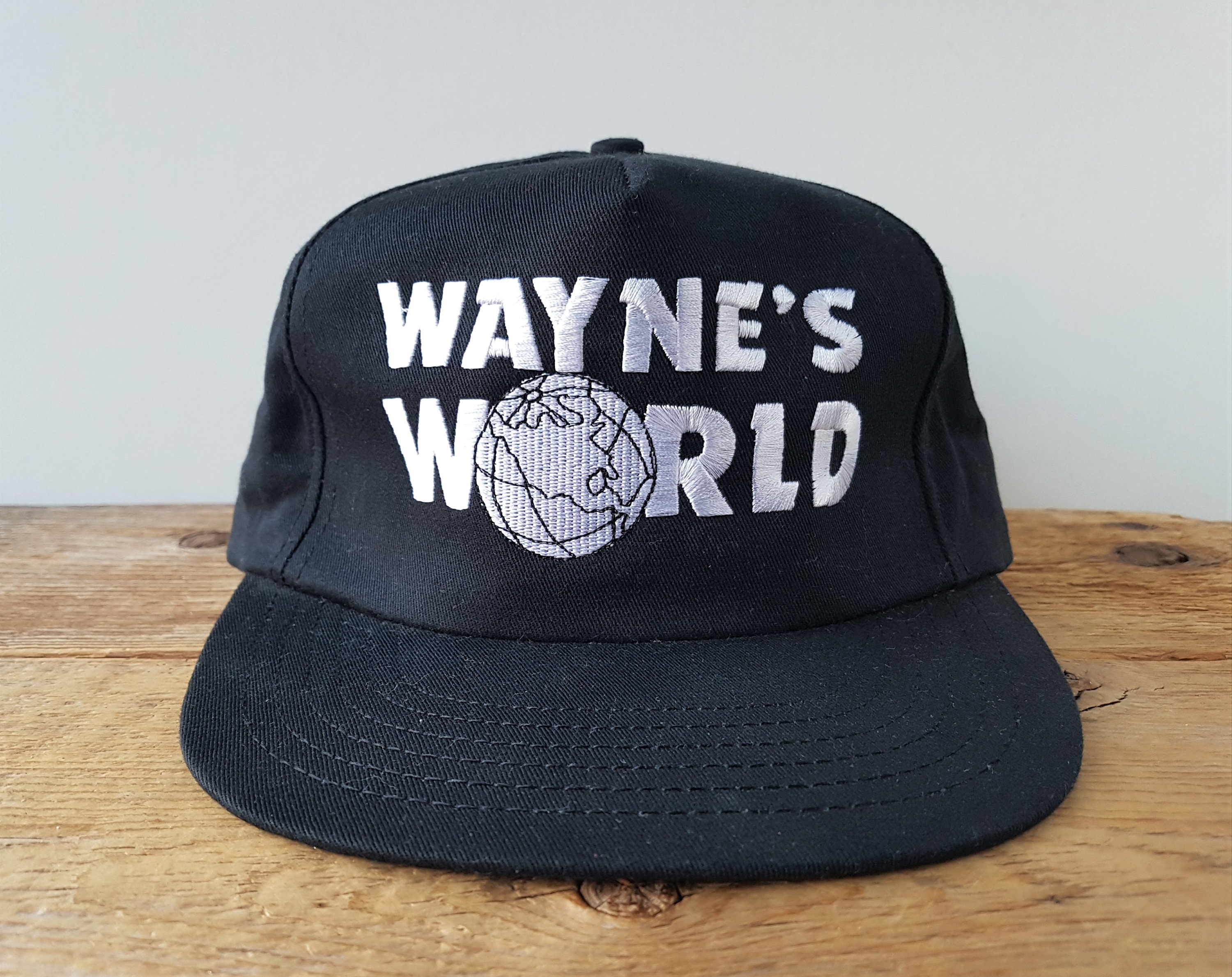 Vintage 90's Wayne's World Mesh Snapback Trucker Hat Cap