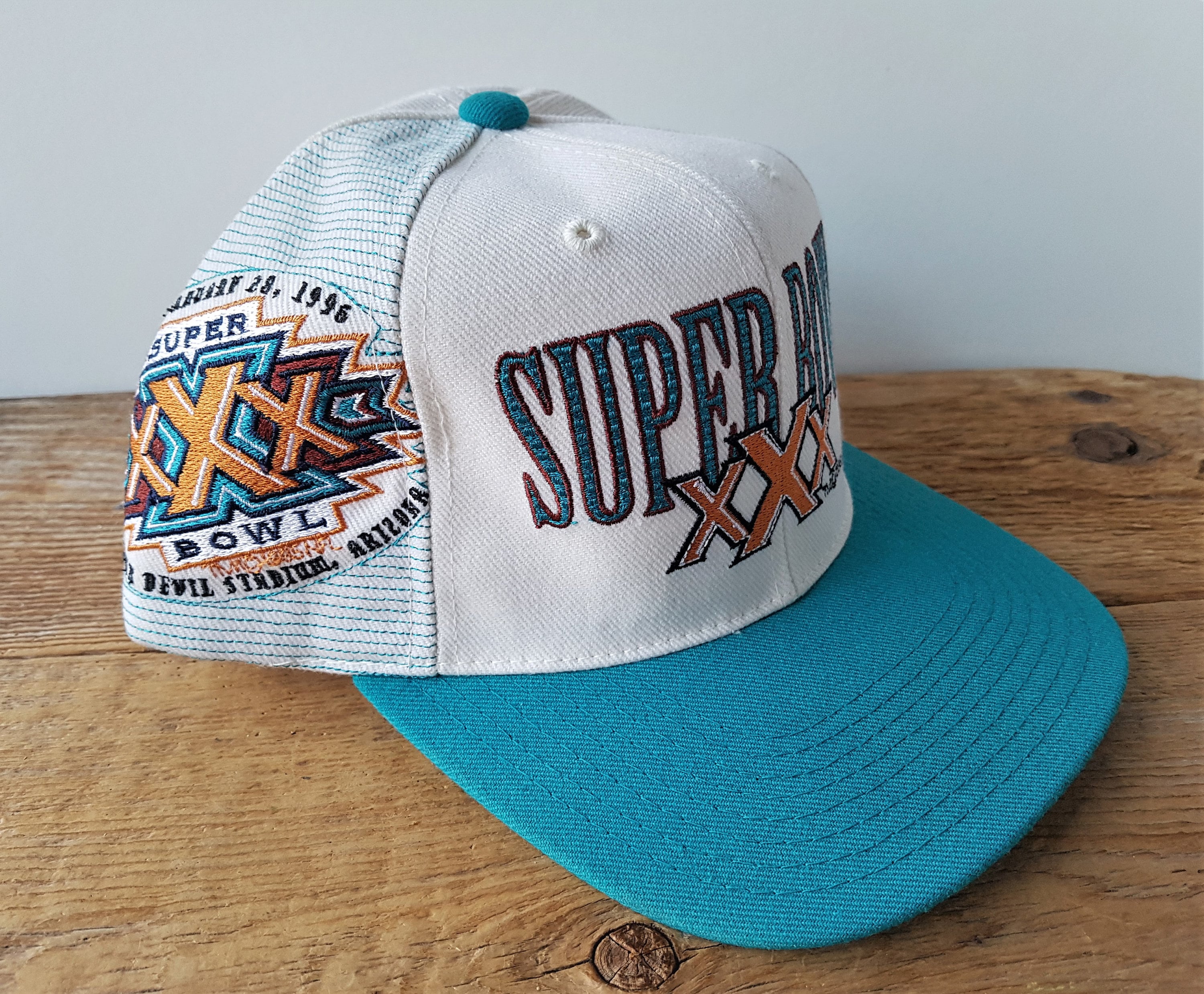 Vintage 90s Super Bowl XXX Sports Specialties Laser Snapback Hat
