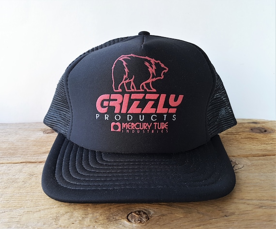 【訳あり品】【80s】GRIZZLY BEER トラッカーキャップ　ヴィンテージ