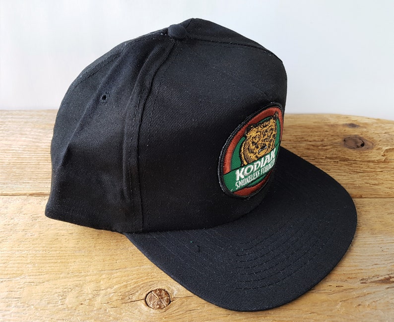 Vintage KODIAK Smokeless Tobacco Black Snapback Hat Grizzly | Etsy