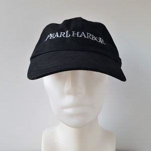Vintage PEARL HARBOUR 2001 Film Promo Strapback Hut Touchstone Photos Filmcrew Ballcap Ben Affleck Schwarz Baseball Dad Cap