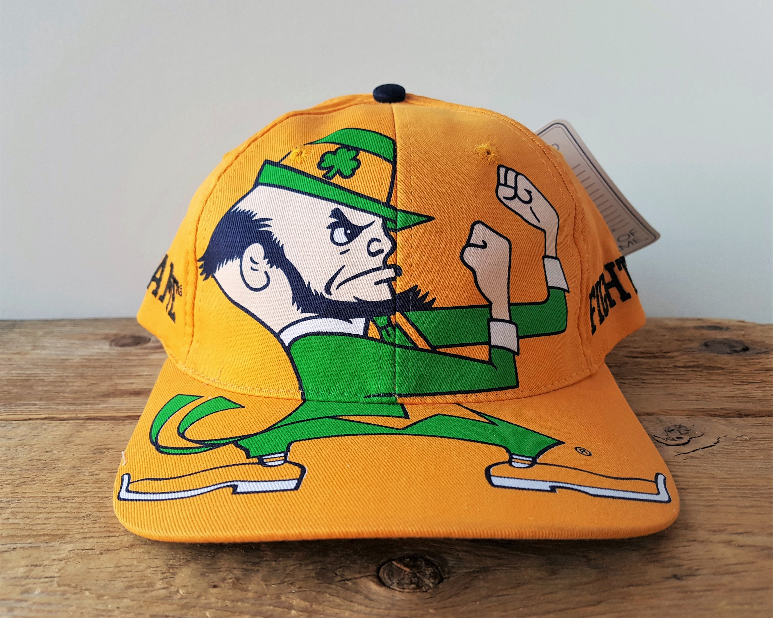 Buy Vintage 90s NOTRE DAME Fightin' Irish Snapback Hat Big Online