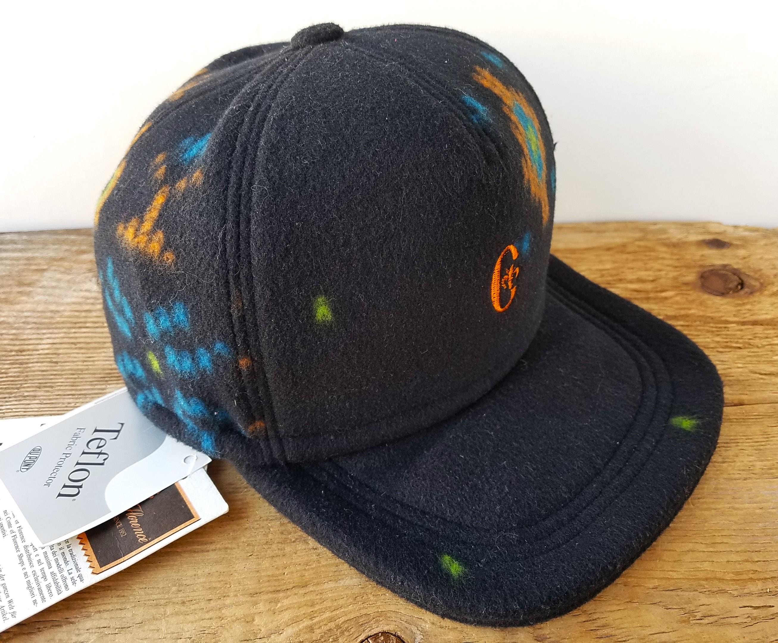 Vintage 80s CONTE of FLORENCE Italy Fleece Eco SKI Ear Flaps Hat