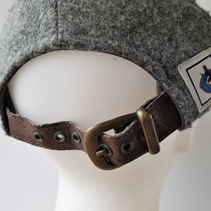 Cappello vintage anni '90 Vancouver CANUCKS Sports Specialties in lana con cinturino posteriore - Cintura in pelle Cappellino da hockey ufficiale NHL bicolore - Era West Coast Express immagine 6