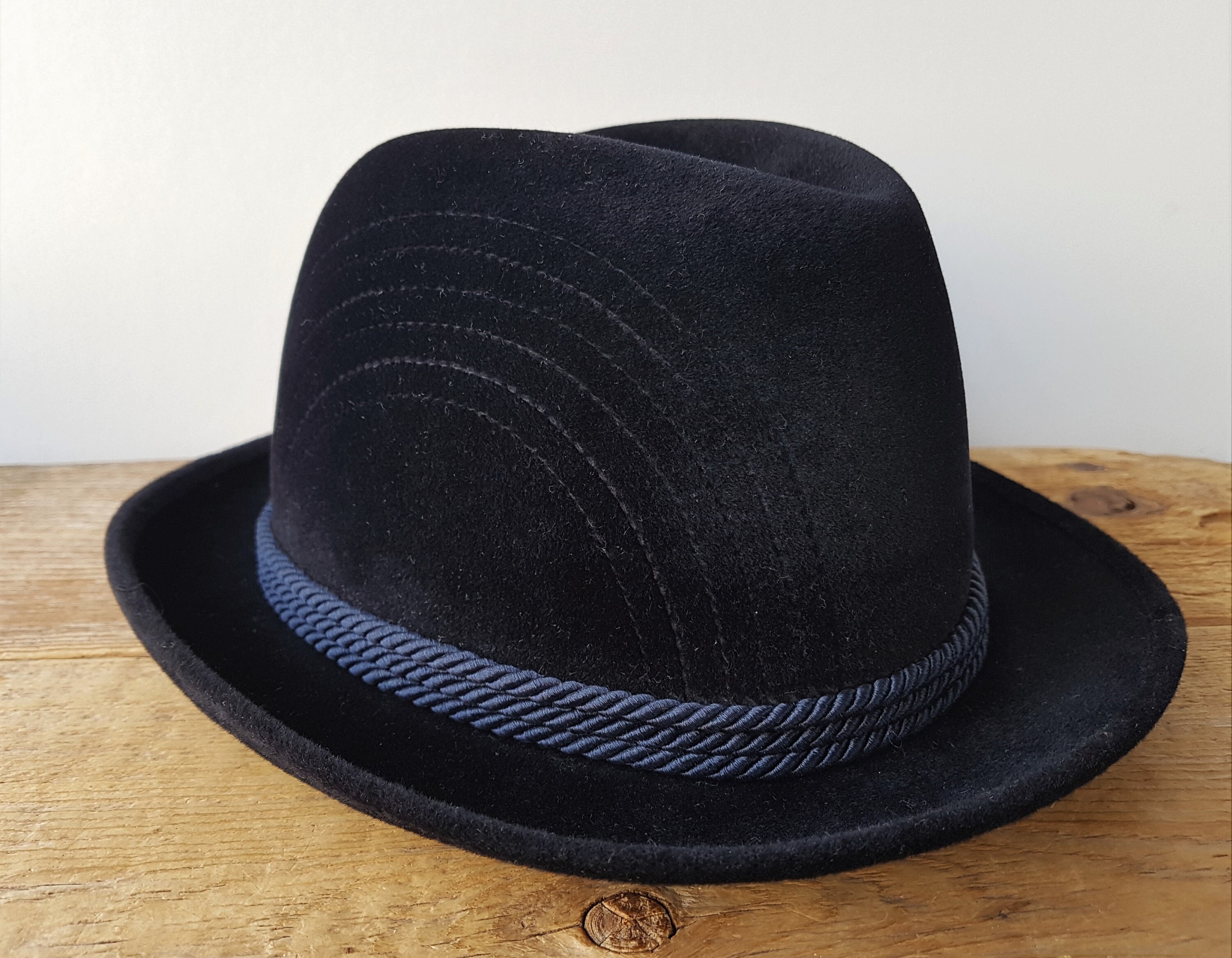 Vintage 1960s 70s BORSALINO ALLESANDRIA Velour Fur Felt Vintage 1960s 70s BORSALINO ALLESANDRIA Velour Fur Felt