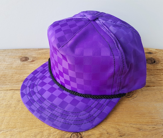 Vintage Shiny Checkered Purple 