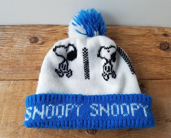 Vintage 60s 70s SNOOPY Peanuts Cartoon Childs Rare Knit Beanie - Etsy