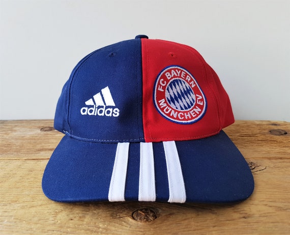 Vintage 90er Jahre F.C. BAYERN MUNCHEN Adidas Snapback Cap FuBball Deutsch Munchen Sport Baseball Cap FuBball Euro League 3 Stripe Bill Etsy