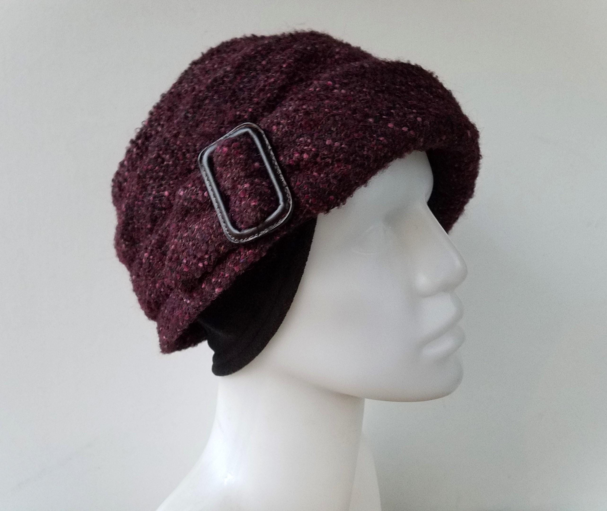 LILLIE & COHOE Hat - Handmade Luxury Ladies Black Cherry  display picture 2