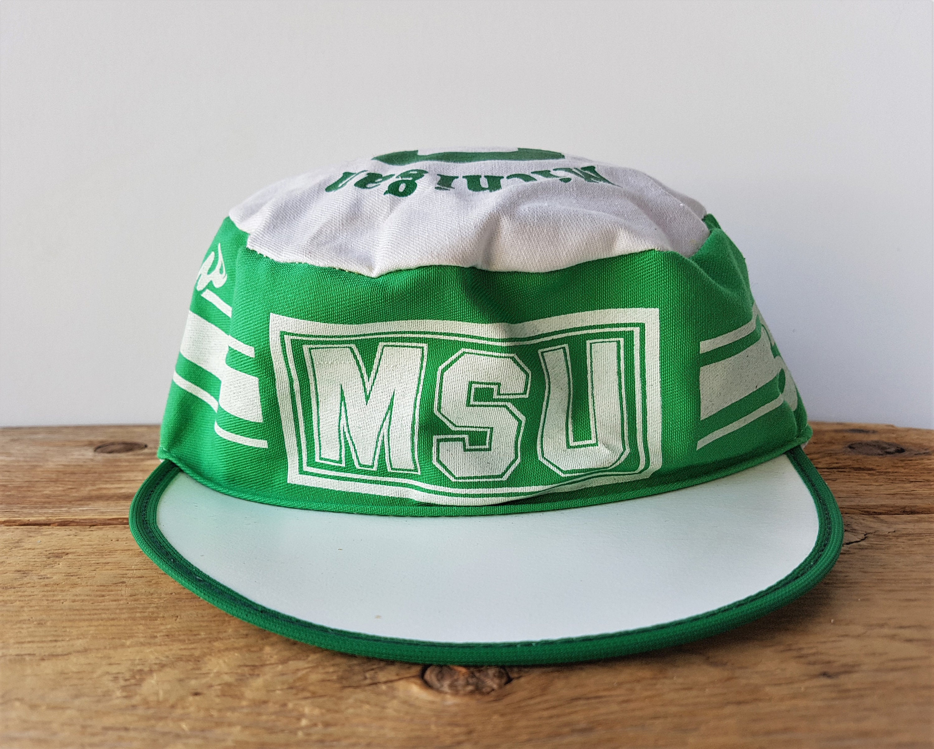 Vintage 80s MSU Painter Hat Michigan 