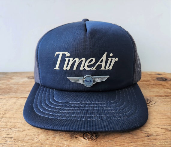 Casquette Snapback Vintage Barrington Aircraft Années 80 - Modèle Camionneur Maille
