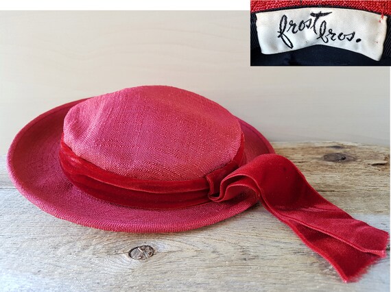 red sailor hat