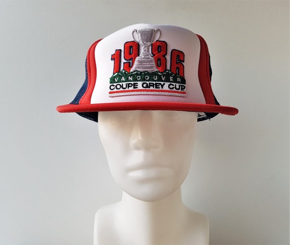 Vintage GREY CUP 1986 Vancouver Snapback Hat Orig… - image 1