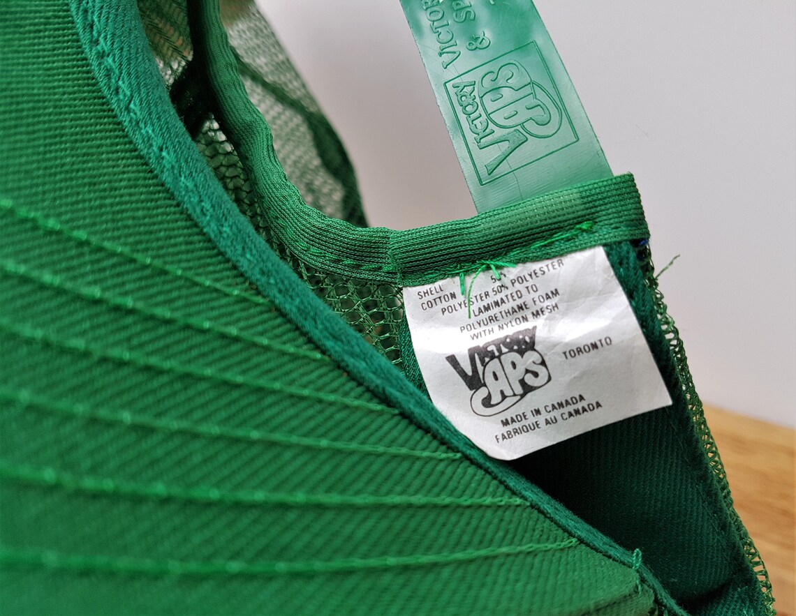 Vintage 80s EMPIRE STEVEDORING Trucker Hat Green Mesh Snapback Etsy