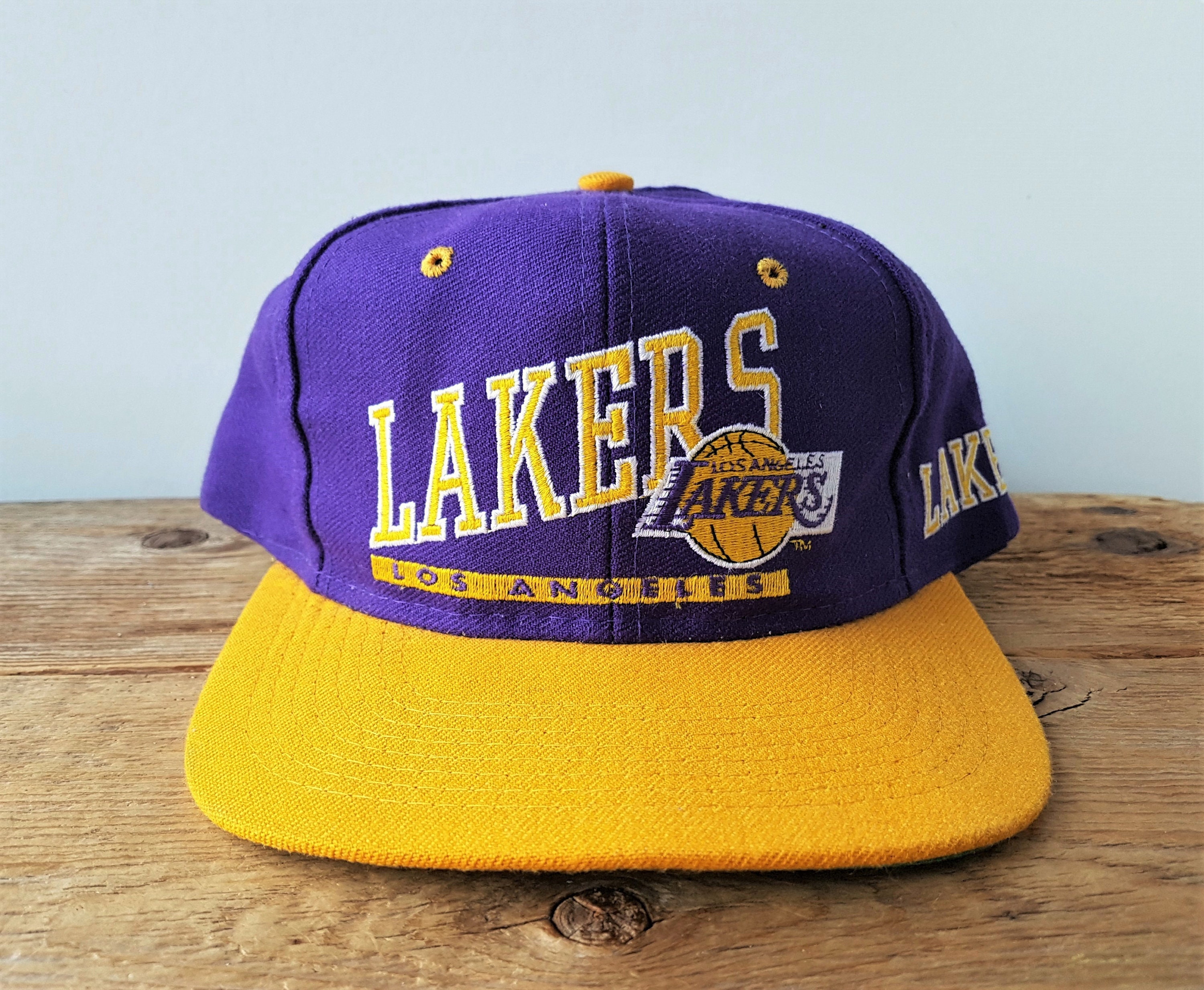 Los Angeles Lakers Hat Cap Snapback Yellow Purple Embroidered NBA  Basketball NBA