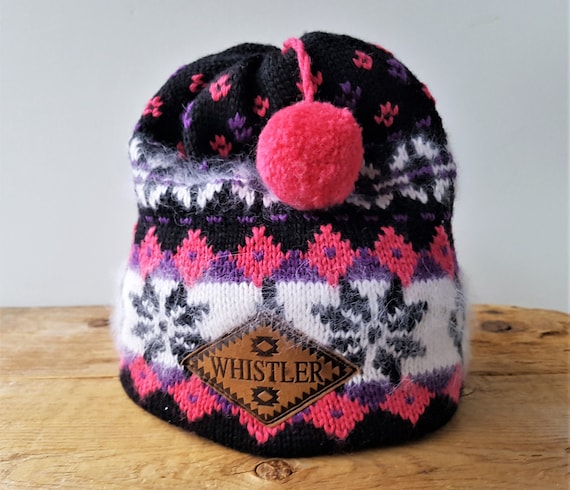 Vintage 80s WHISTLER MOUNTAIN Ski Resort Winter H… - image 2