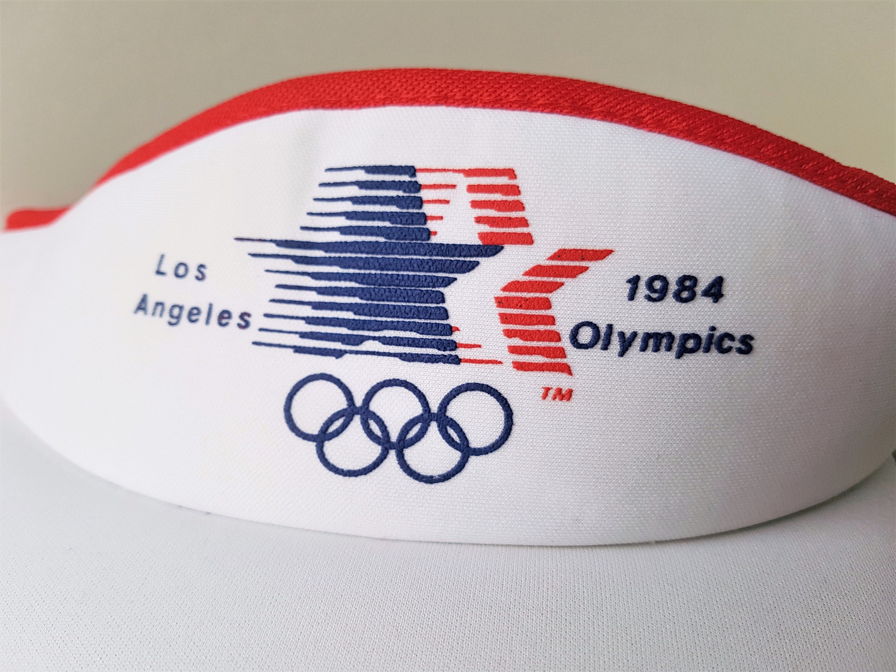 Vintage LOS ANGELES 1984 Summer Olympics Sun Visor Hat