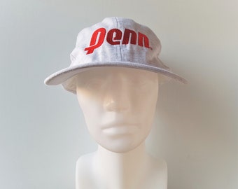 Vintage 1999 PENN America&#39;s #1 Selling Ball Strapback Dad Hat Deadstock Tennis Racquetballs Promo Global Caps Spell Out Heather Sports Cap