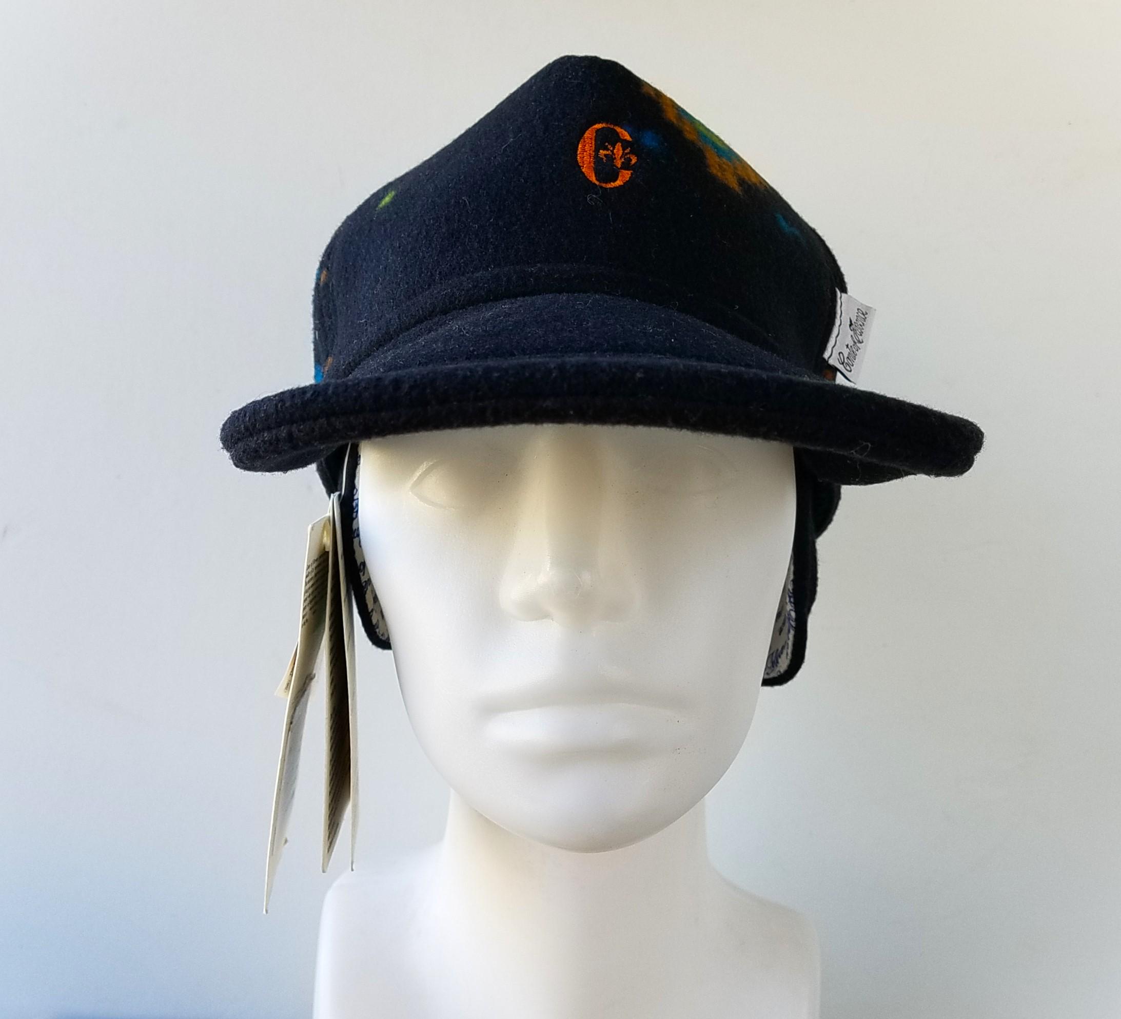 Vintage 80s CONTE of FLORENCE Italy Fleece Eco SKI Ear Flaps Hat