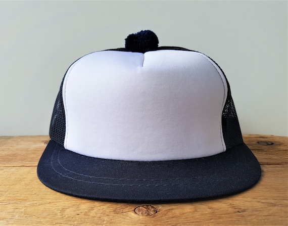 Vintage 80s Pom Trucker Snapback Hat 