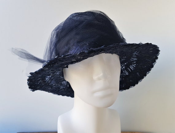 Vintage 1950s 60s Woven Cello Straw Brim Mesh Crown Sun Hat Ladies Feminine Made in Canada by United Hatters Cap Millinery Workers Union Etsy