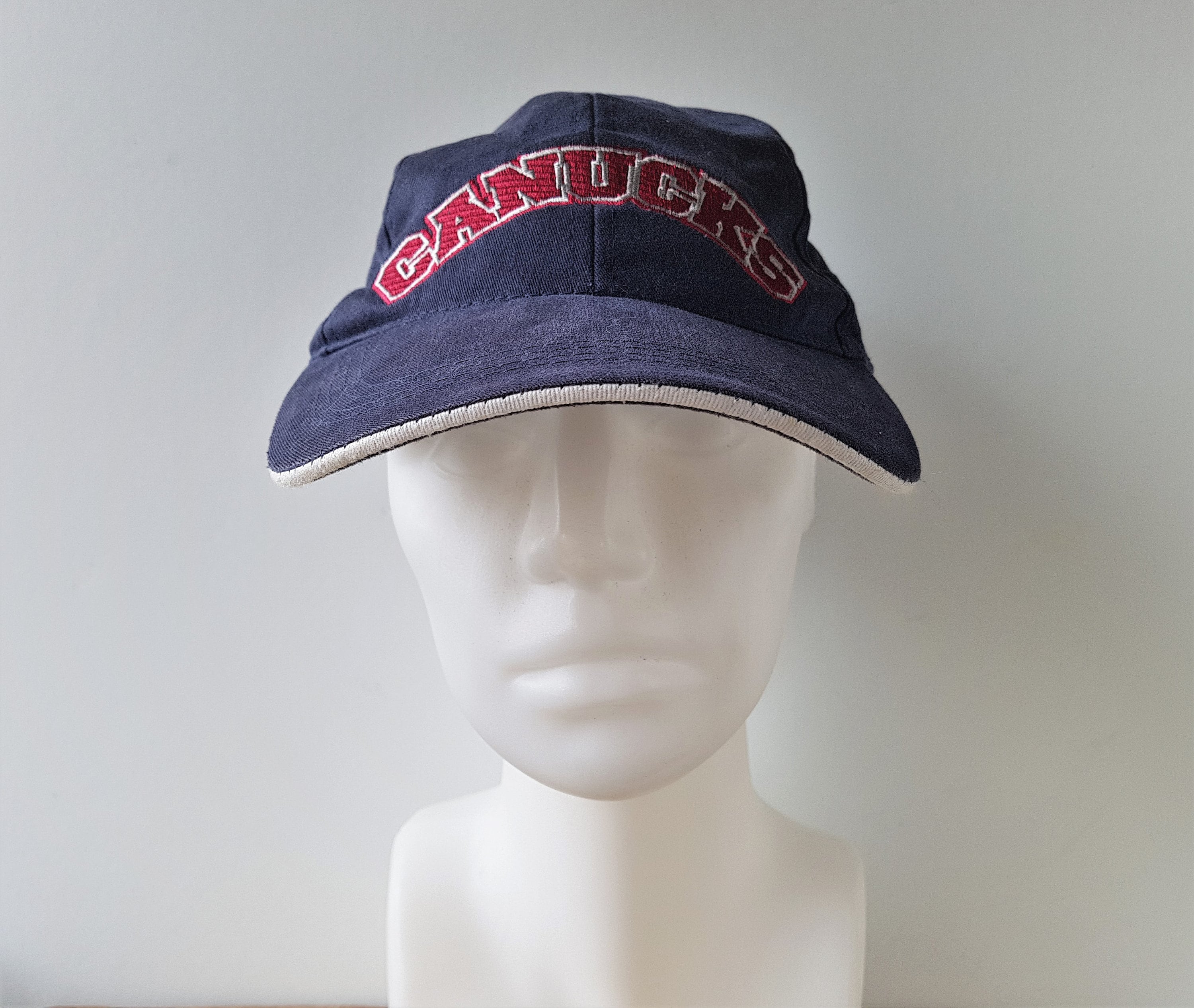 Vintage 80s VANCOUVER CANUCKS Original Trucker Hat Official 
