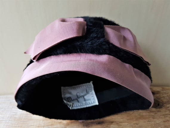 Vintage 50s Estate Hat with Floral Box 'A Maybroo… - image 3