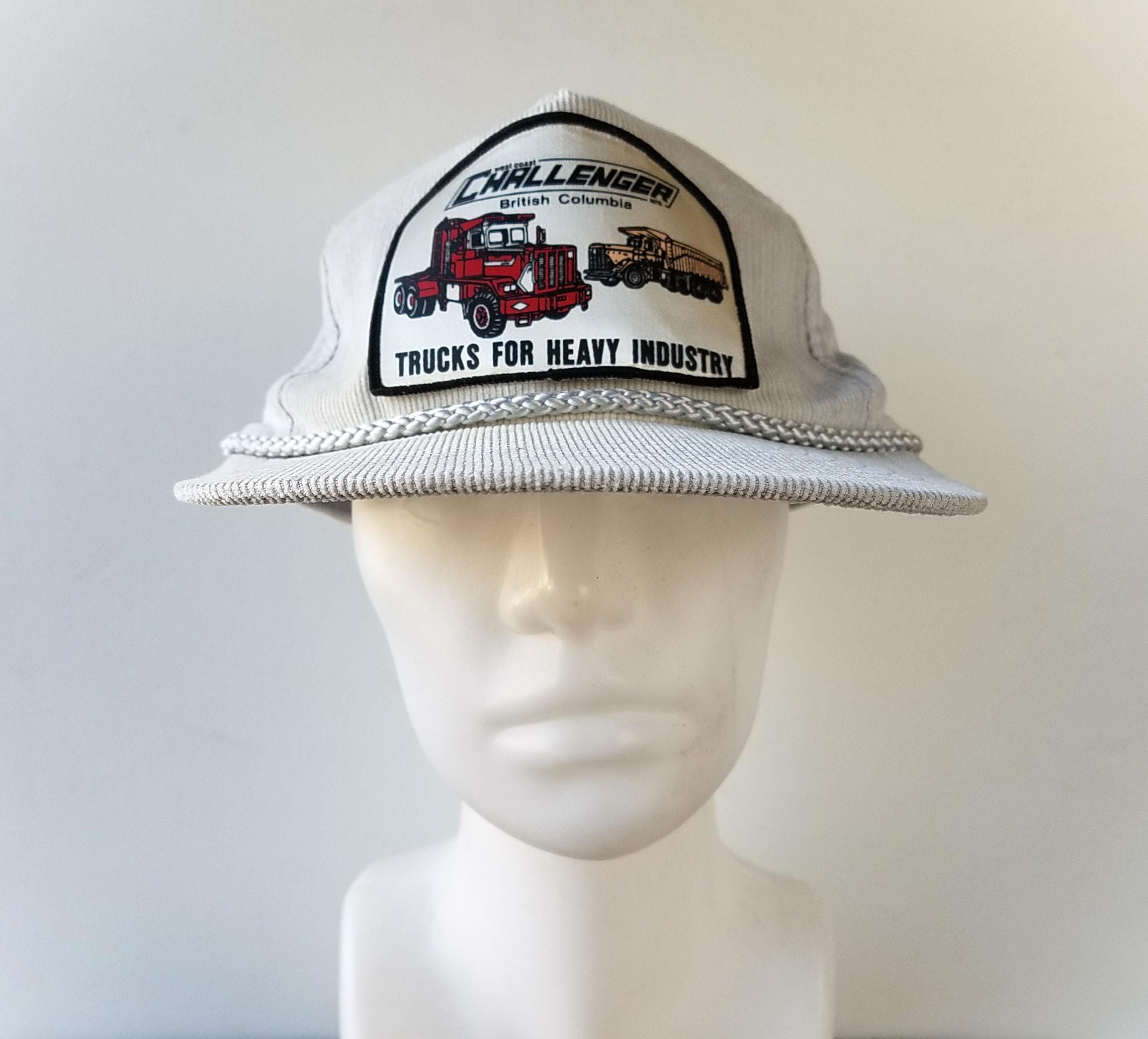 Vintage 80s West Coast CHALLENGER Trucks Corduroy Snapback Hat