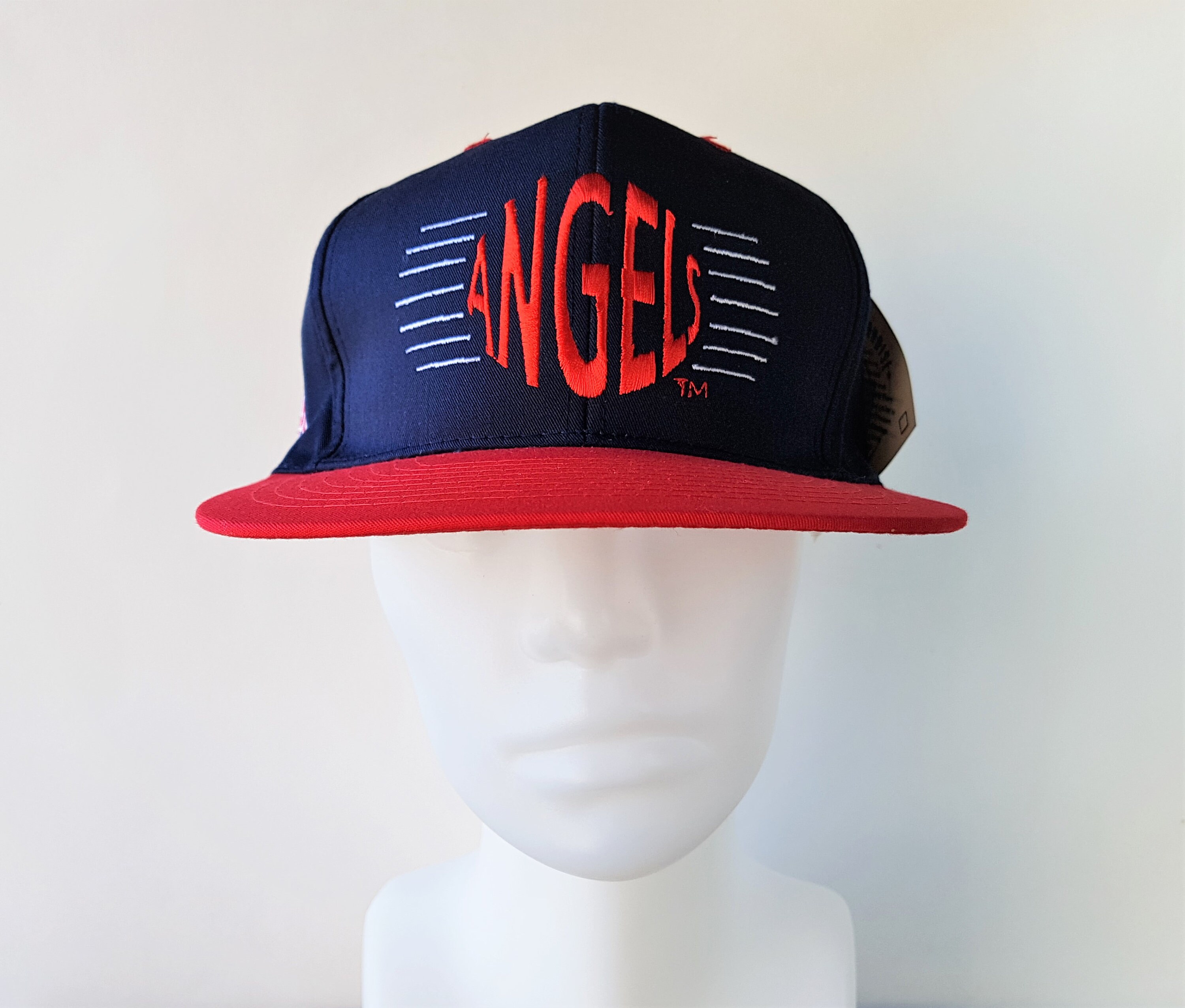 California Angels Vintage 90s Snapback Hat Deadstock Annco Official MLB Baseball Cap Genuine Merchandise Licensed Product 2 Tone Ballcap