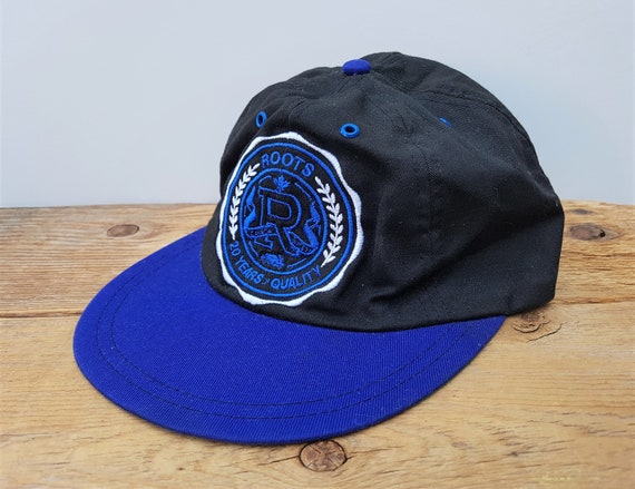 Vintage 90s ROOTS Canada Cotton Strapback Hat 20 Year… - Gem