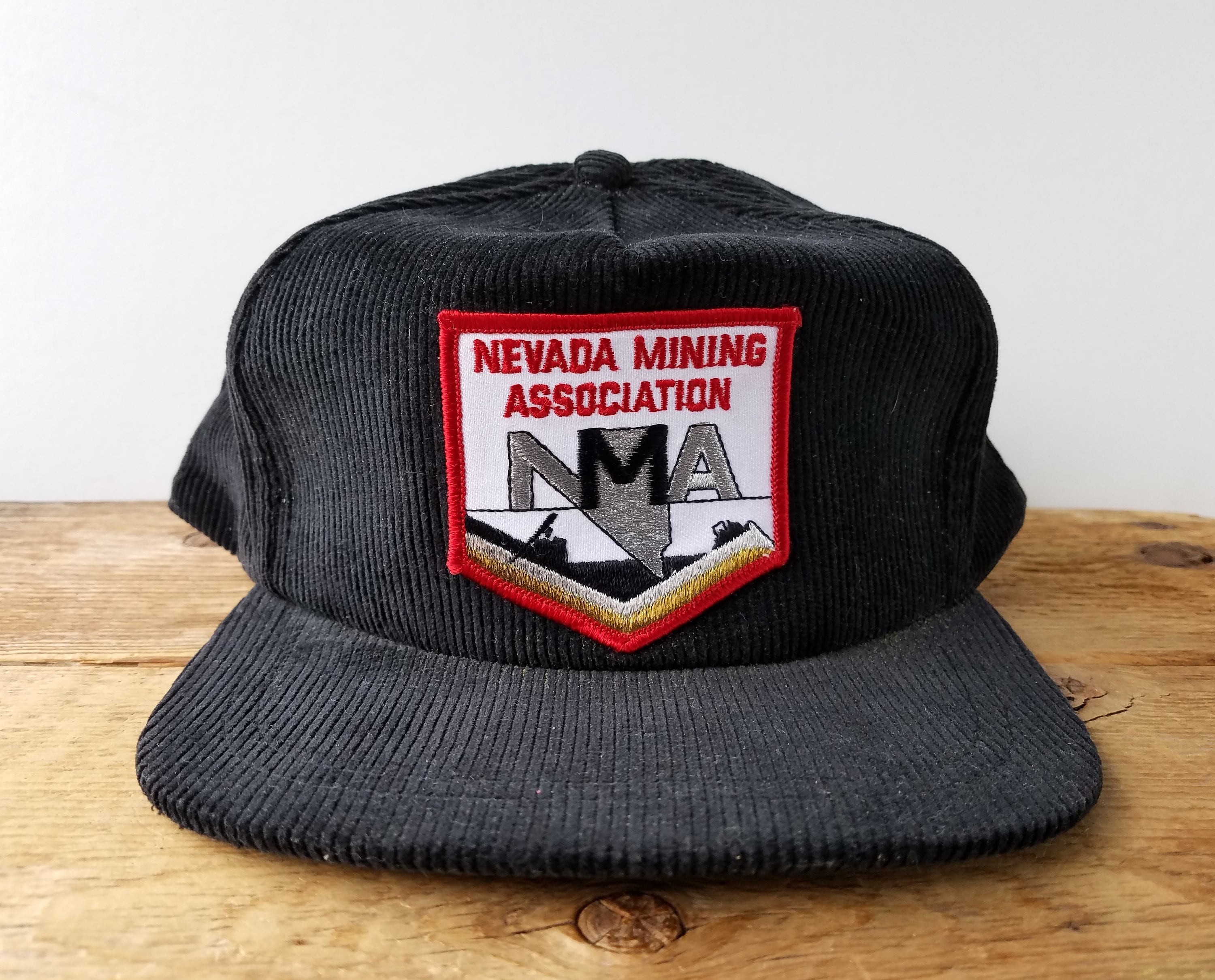 80s vintage キャップ サンダーバード ネイティブアメリカン 民族 Vintage 80s NEVADA MINING Association Corduroy Snapback Hat - NMA