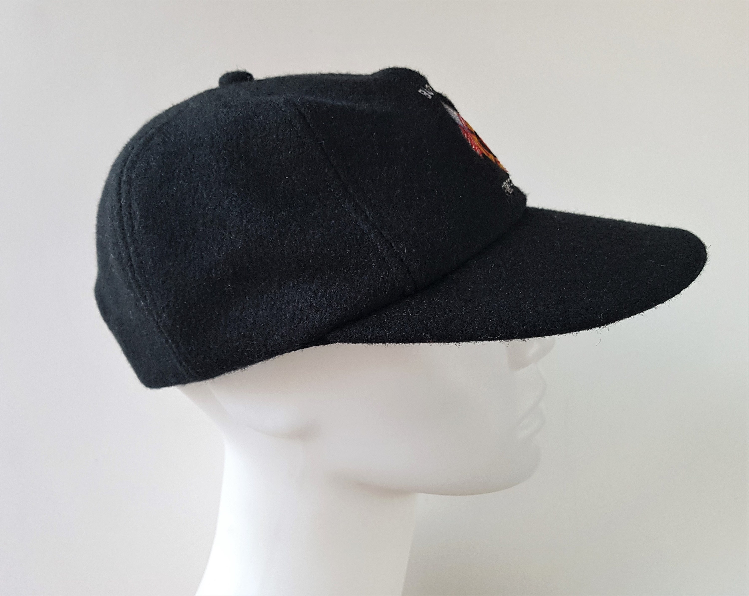 BURNABY FIREFIGHTERS Vintage 90s Wool Hat Leather Strapback | Etsy