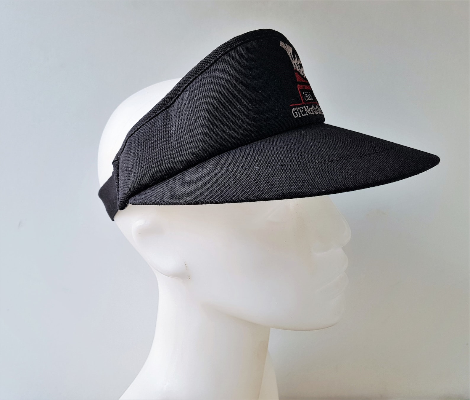Casquette Vintage Titleist – Beige Et Noir – Sangle Dos – Fabriquée Aux USA