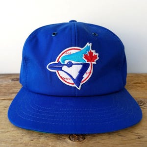 Vintage 80s Toronto BLUE JAYS Snapback Hat - Official MLB Harris