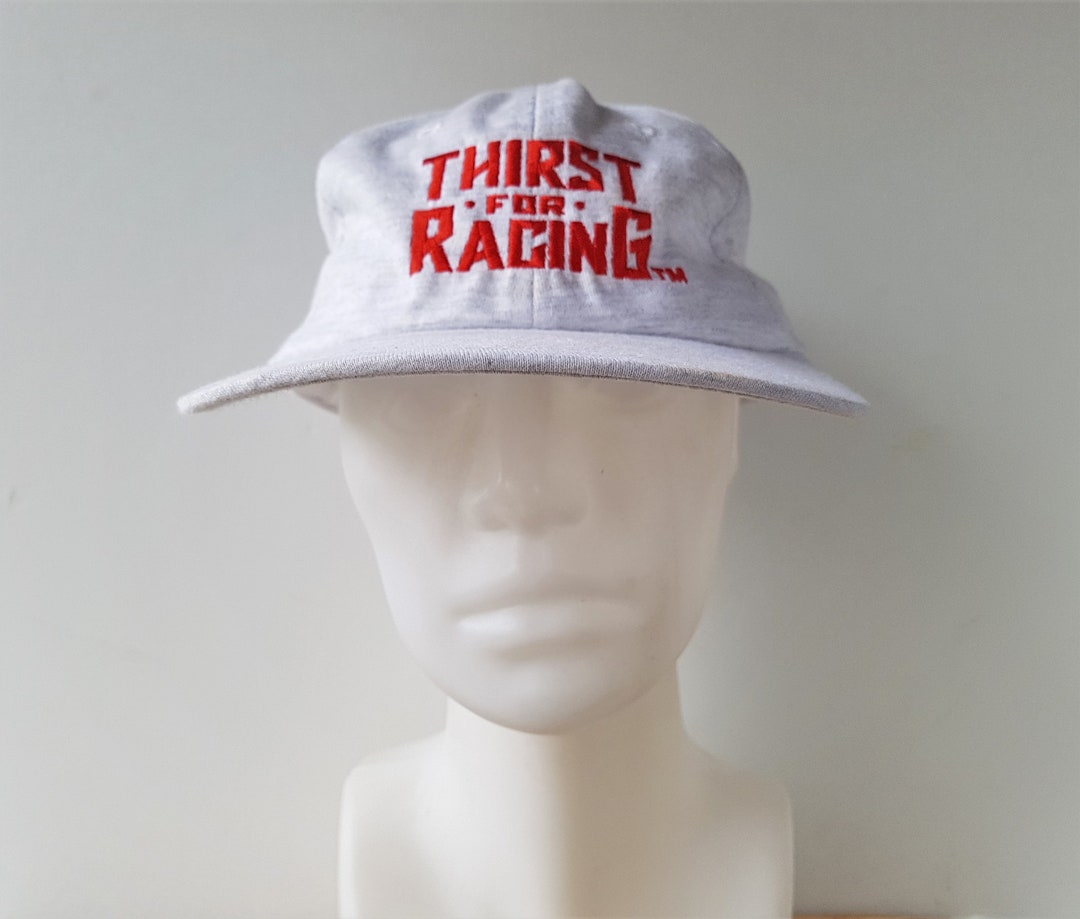 Vintage 90s Coca Cola THIRST for RACING Strapback Dad Hat NASCAR ...