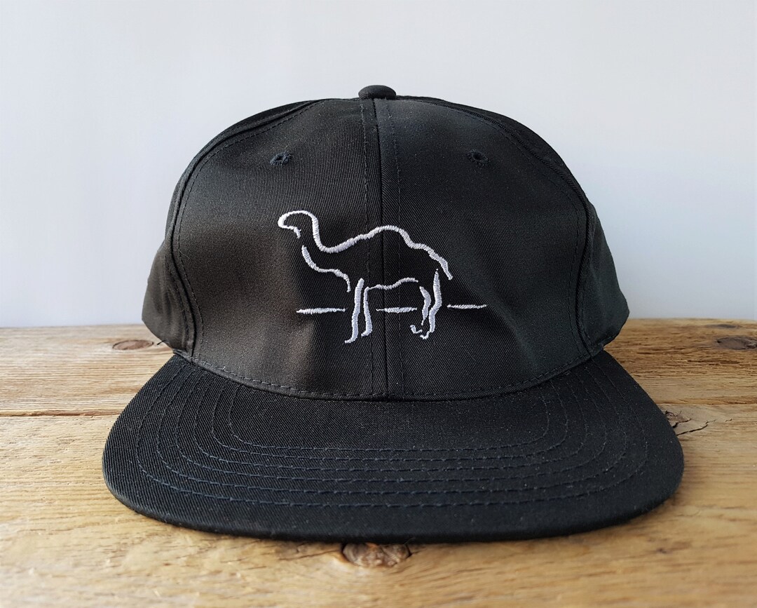 CLUB CAMEL 帽子90s Vintage cap 古着 USED Vintage Club Camel Hat Cap Snap Back White Blue Pinstripe