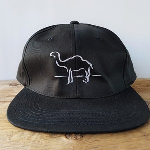 Vintage 90er Jahre CAMEL Cigarettes Promo Snapback Hat - offizielle lizenzierteRJ Reynolds Tobacco Company One Size Verstellbare schwarze Cap Deadstock