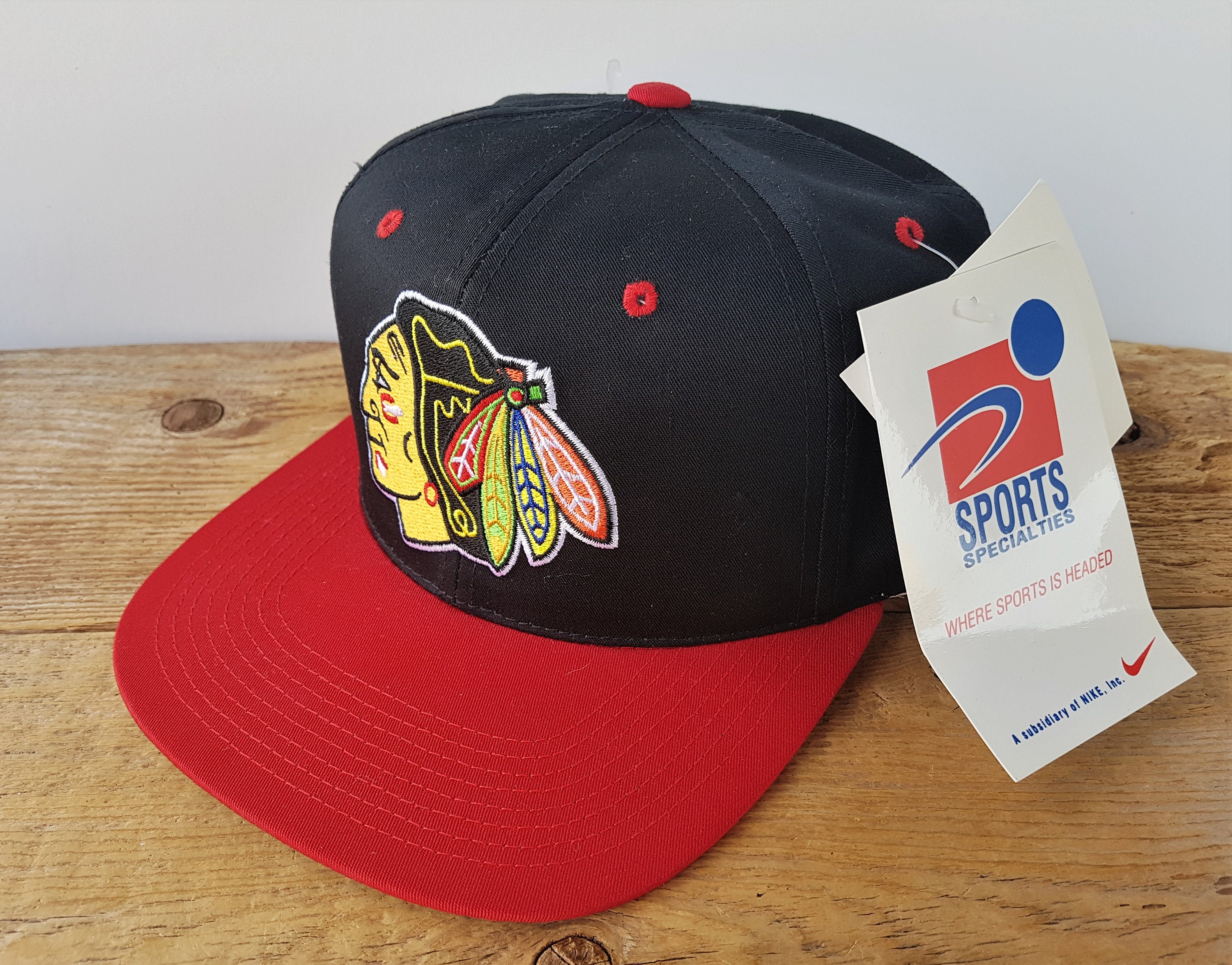 Vintage 90s Chicago Blackhawks NHL Sport Specialties - Depop