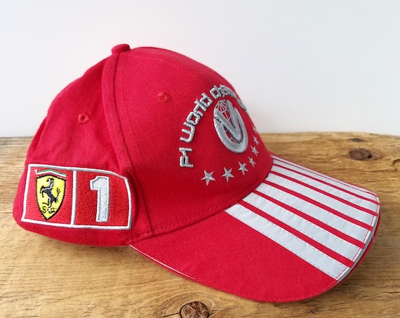 Vintage Michael Schumacher F1 World Champion 7 Time Stripe Hat
