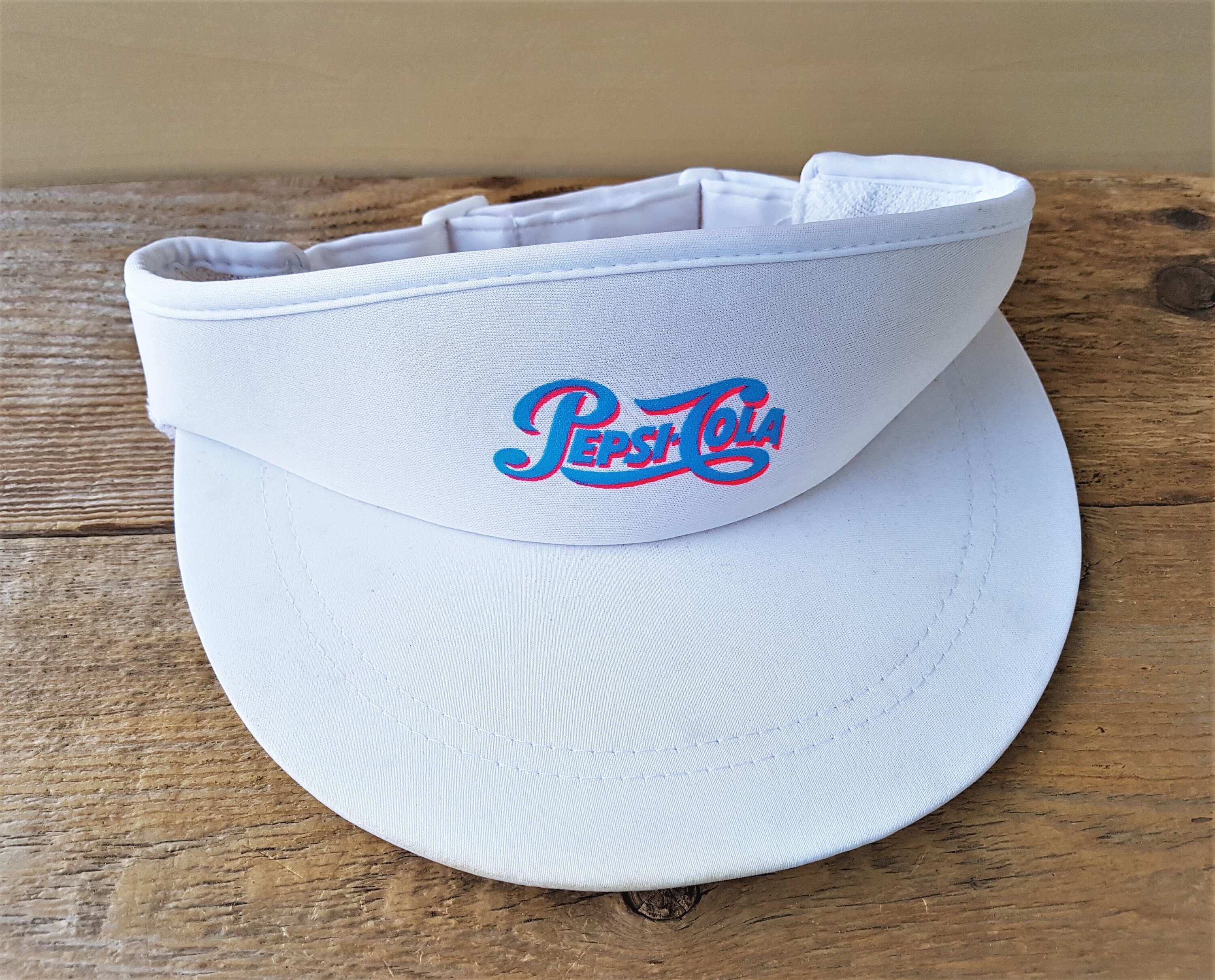 PEPSI COLA Vintage 80s White Polyester 