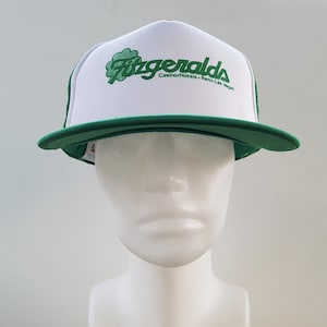 Vintage FITZGERALDS Casino Hotel Reno Nevada Trucker Hat Souvenir Green Mesh Snapback Cap Nissin Retro Gambling Slot Machine Poker Ballcap