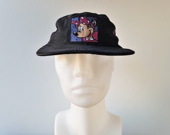 Vintage MINNIE MOUSE Disneyland Youth Sized Snapback Hat Made in USA Goofy's Hat Co Official Walt Disney Embroidered Baseball Cap Souvenir