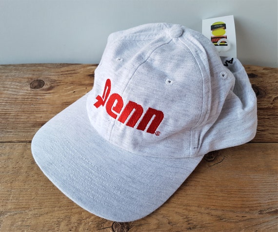 Vintage 1999 Penn America's #1 Selling Ball Strapback Dad Hat Deadstock Tennis Racquetballs Promo Global Caps Spell Out Heather Sports Cap
