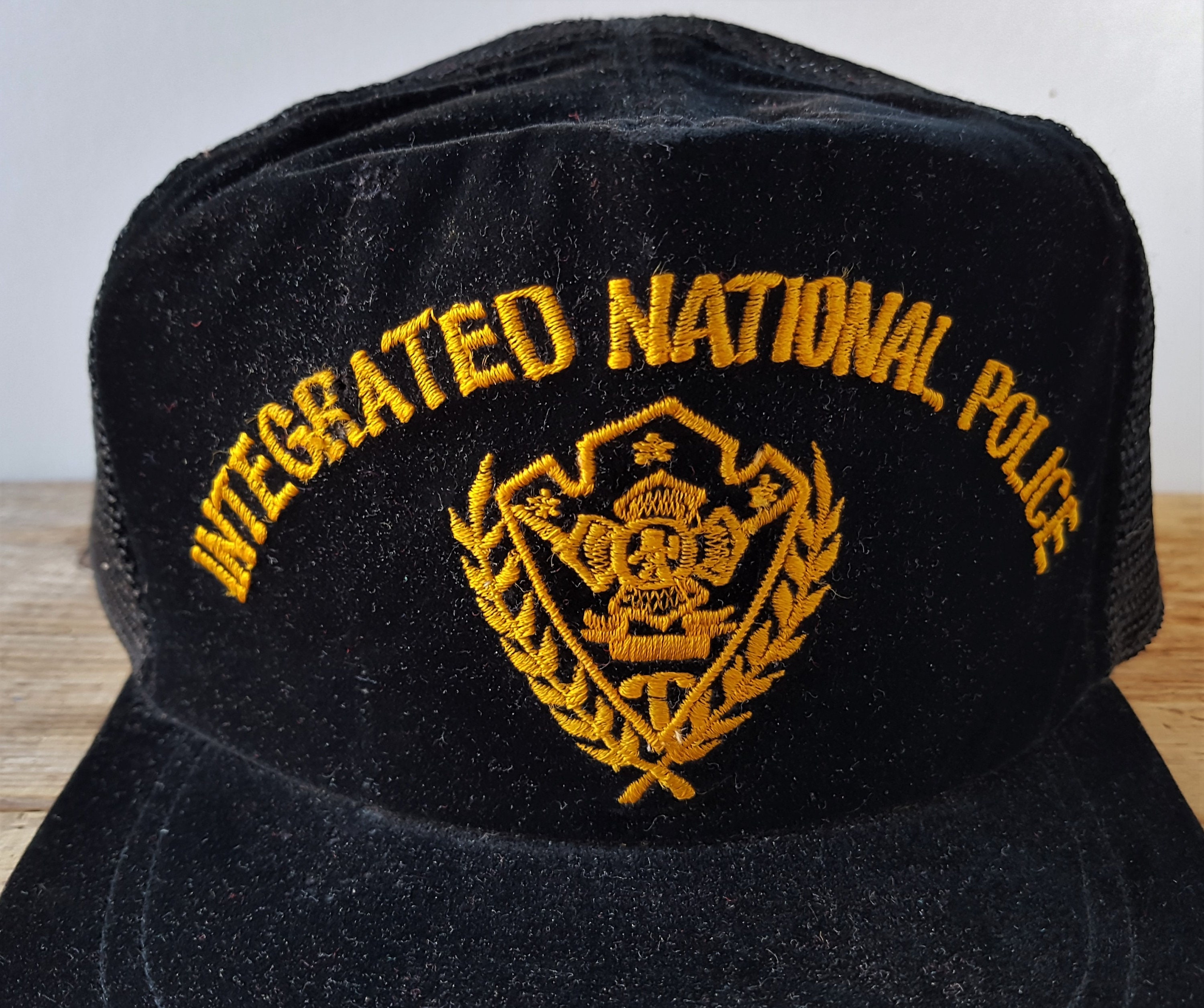 Casquette Vintage Motocycliste Police Nationale Alsace-Lorraine - Occasion Unique