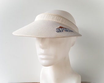 Vintage SEDONA Golf Resort Sun Visor Hat - Made in USA by Imperial Headwear - Arizona Golfing Souvenir Adjustable Elasticized Tennis Cap