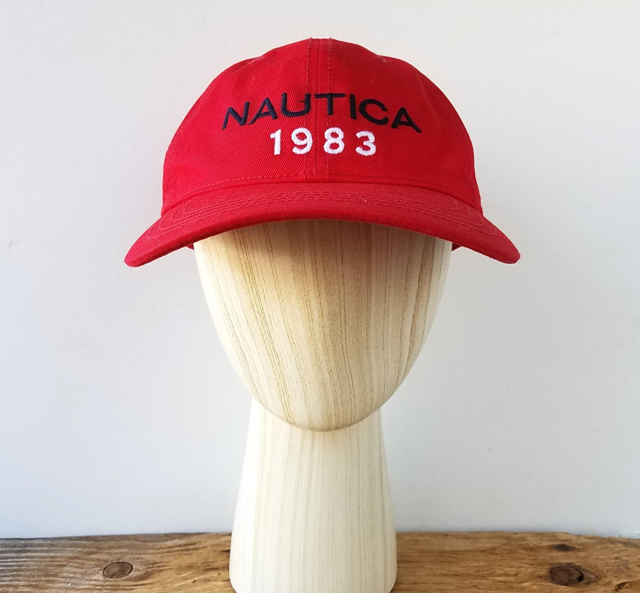 Nautica Black and Red Vintage Wool Fitted Cap Hat Red Nautica Baseball Caps for Men for sale | eBay main image 2