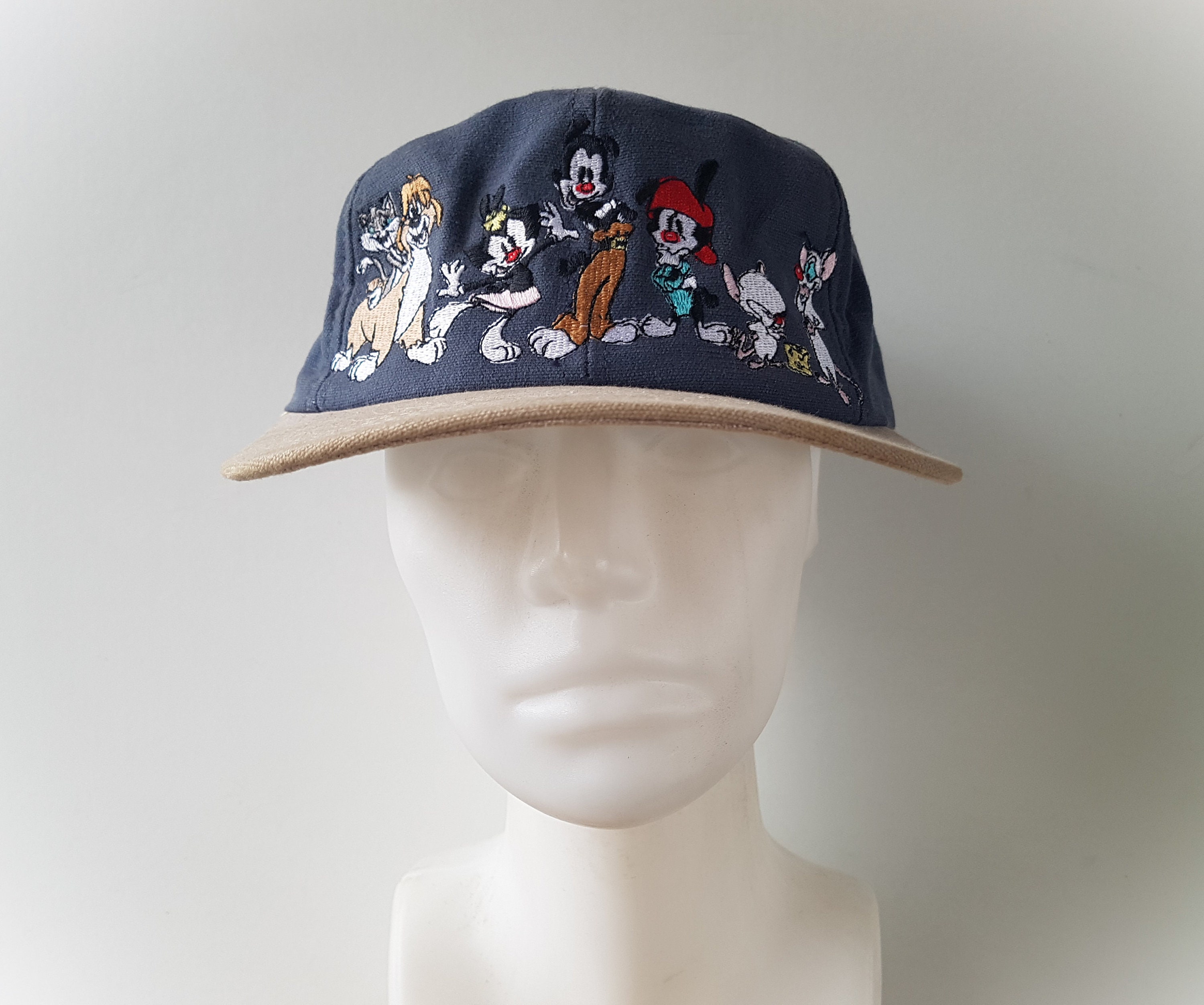 Vintage 1993 ANIMANIACS Embroidered Snapback Hat - USA Made